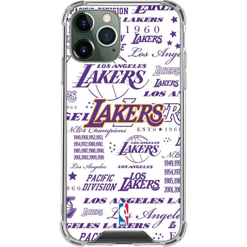 NBA LA Lakers Historic Blast iPhone 12 Pro Clear Case