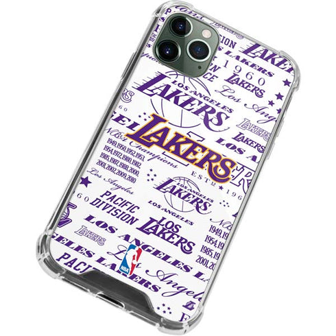 NBA LA Lakers Historic Blast iPhone 12 Pro Clear Case