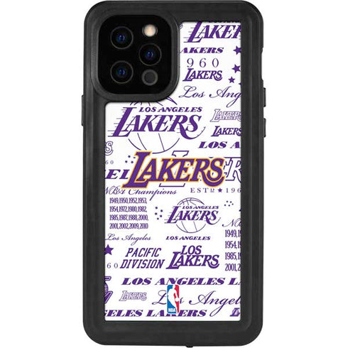 NBA LA Lakers Historic Blast iPhone 12 Pro Waterproof Case