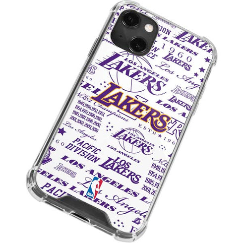 NBA LA Lakers Historic Blast iPhone 13 Mini Clear Case