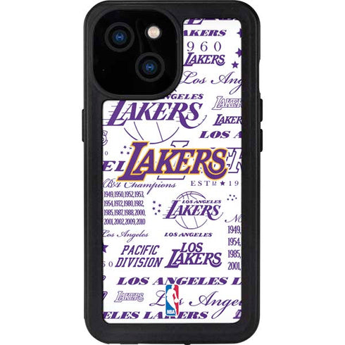 NBA LA Lakers Historic Blast iPhone 13 Mini Waterproof Case