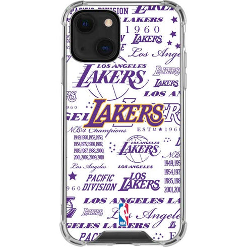 NBA LA Lakers Historic Blast iPhone 14 Clear Case