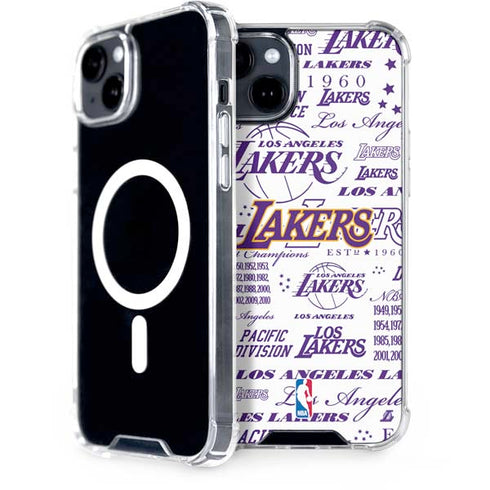 NBA LA Lakers Historic Blast iPhone 15 MagSafe Case