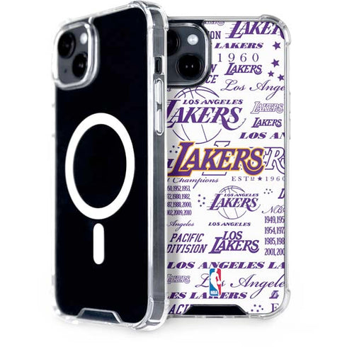 NBA LA Lakers Historic Blast iPhone 15 Plus MagSafe Case
