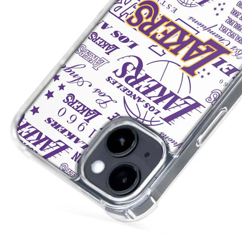 NBA LA Lakers Historic Blast iPhone 15 Plus MagSafe Case