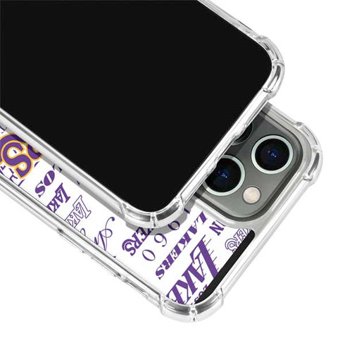 NBA LA Lakers Historic Blast iPhone 14 Pro Clear Case