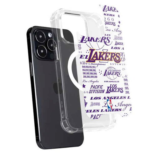 NBA LA Lakers Historic Blast iPhone 14 Pro MagSafe Case