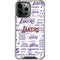 NBA LA Lakers Historic Blast iPhone 14 Pro Max Clear Case