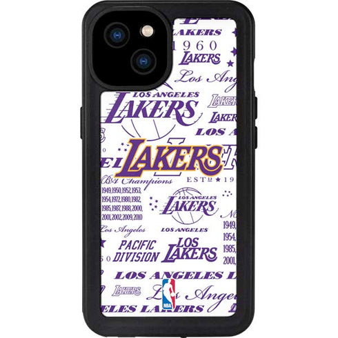 NBA LA Lakers Historic Blast iPhone 15 Plus Waterproof Case