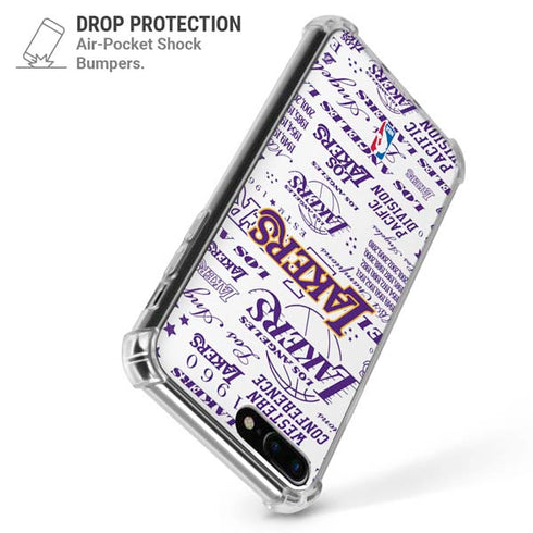 NBA LA Lakers Historic Blast iPhone 7/8 Plus Clear Case