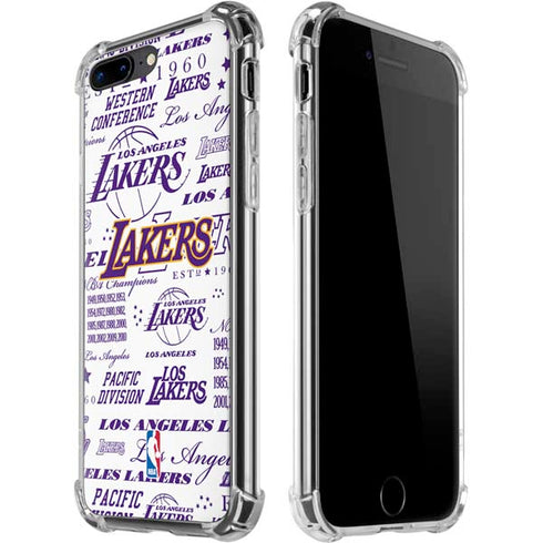 NBA LA Lakers Historic Blast iPhone 7/8 Plus Clear Case
