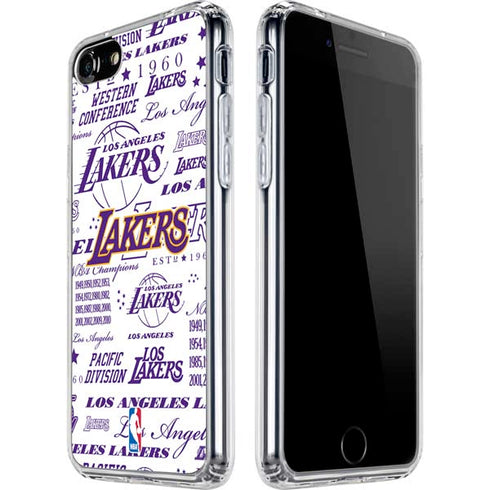 NBA LA Lakers Historic Blast iPhone SE (2nd & 3rd Gen) Clear Case