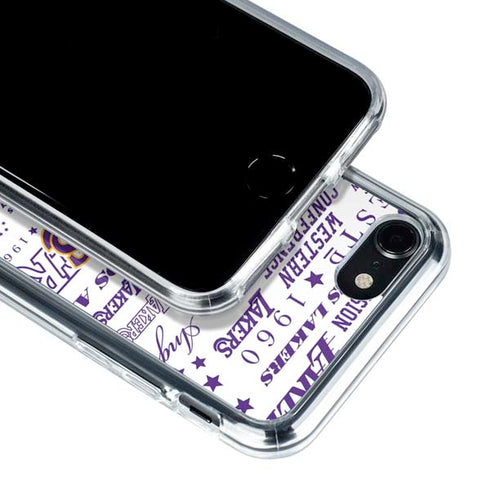 NBA LA Lakers Historic Blast iPhone SE (2nd & 3rd Gen) Clear Case