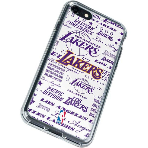 NBA LA Lakers Historic Blast iPhone SE (2nd & 3rd Gen) Clear Case