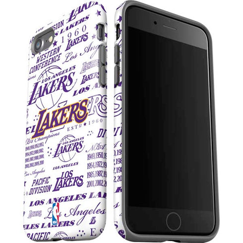 NBA LA Lakers Historic Blast iPhone SE (2nd & 3rd Gen) Pro Case