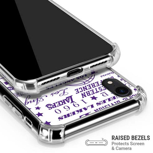 NBA LA Lakers Historic Blast iPhone XR Clear Case