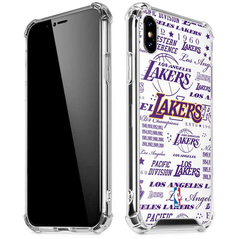 NBA LA Lakers Historic Blast iPhone XS Max Clear Case