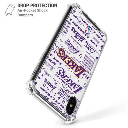 NBA LA Lakers Historic Blast iPhone XS Max Clear Case
