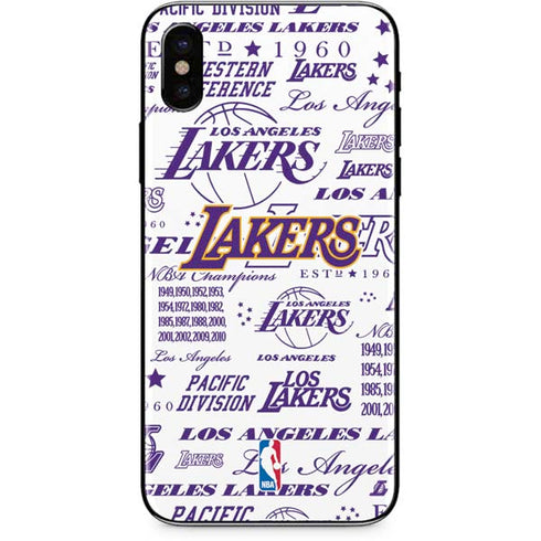 NBA LA Lakers Historic Blast iPhone XS Skin