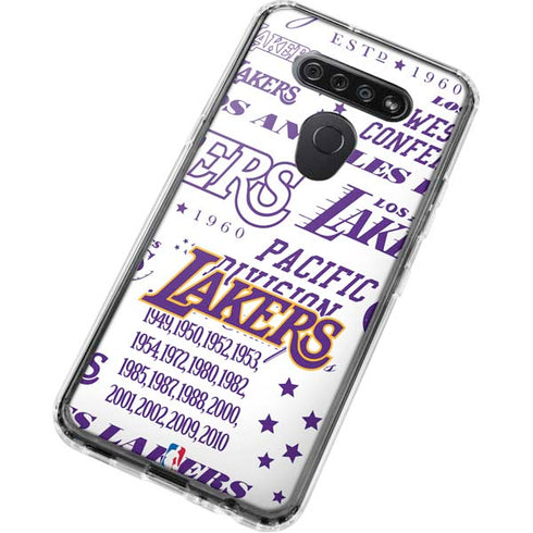 NBA LA Lakers Historic Blast LG K51/Q51 Clear Case