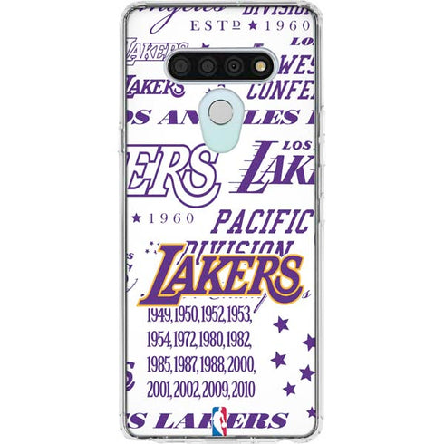NBA LA Lakers Historic Blast LG Stylo 6 Clear Case