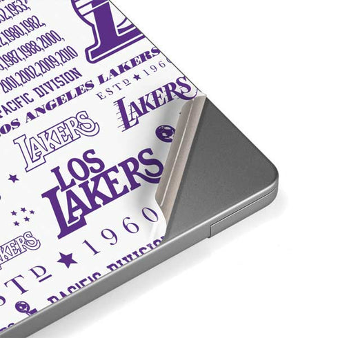 NBA LA Lakers Historic Blast MacBook Pro 14in (2021-24) Skin
