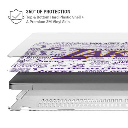 NBA LA Lakers Historic Blast MacBook Pro 16in (2021-25) Case plus Skin