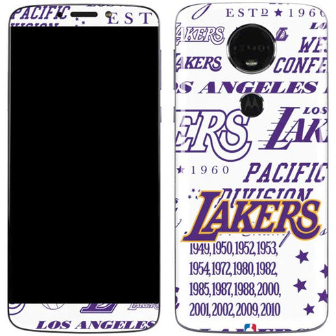 NBA LA Lakers Historic Blast Moto E5 Plus Skin