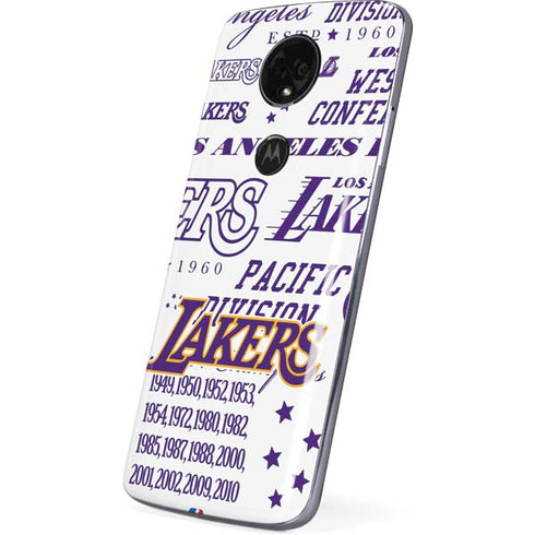 NBA LA Lakers Historic Blast Moto E5 Plus Skin