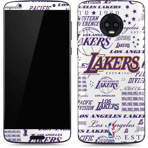 NBA LA Lakers Historic Blast Moto G6 Skin