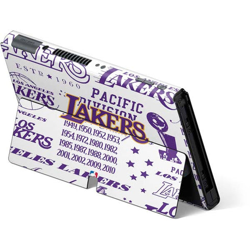 NBA LA Lakers Historic Blast Nintendo Switch OLED (2021) Skin