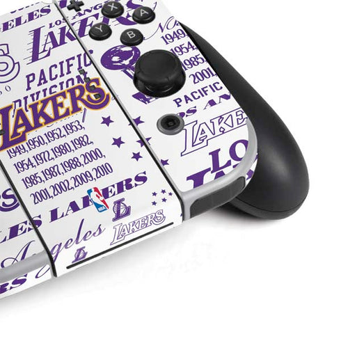 NBA LA Lakers Historic Blast Nintendo Switch OLED (2021) Skin