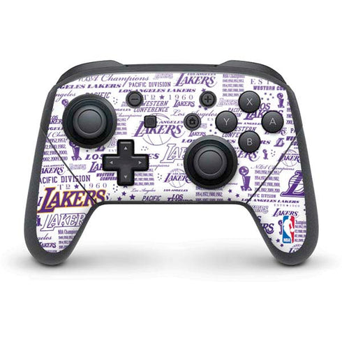 NBA LA Lakers Historic Blast Nintendo Switch Pro Controller Skin