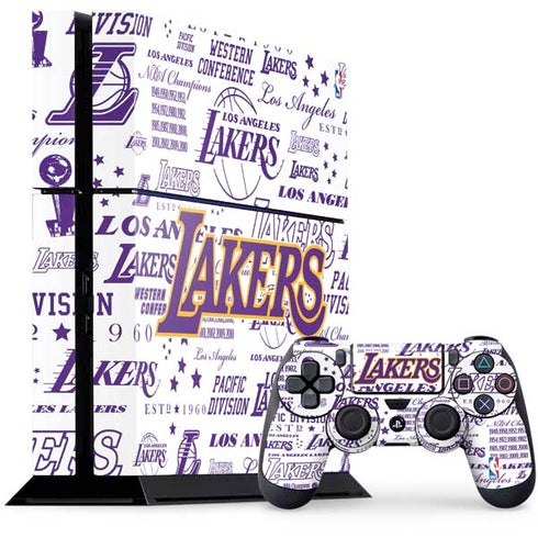 NBA LA Lakers Historic Blast PS4 Console and Controller Bundle Skin