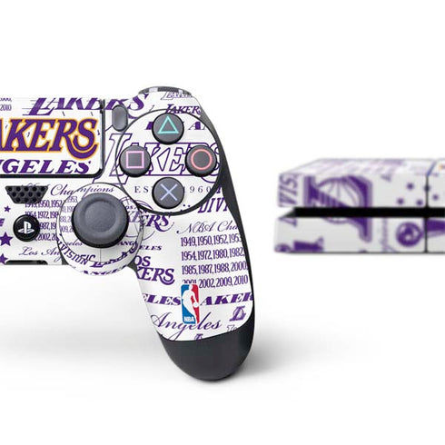 NBA LA Lakers Historic Blast PS4 Console and Controller Bundle Skin