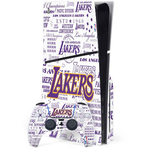 NBA LA Lakers Historic Blast PS5 Slim Disk Bundle Skin