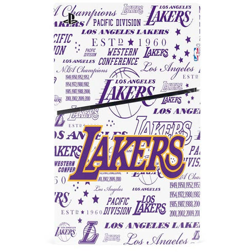 NBA LA Lakers Historic Blast PS5 Slim Digital Edition Bundle Skin