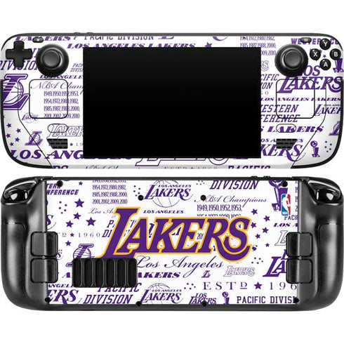 NBA LA Lakers Historic Blast Steam Deck Handheld Gaming Computer Skin