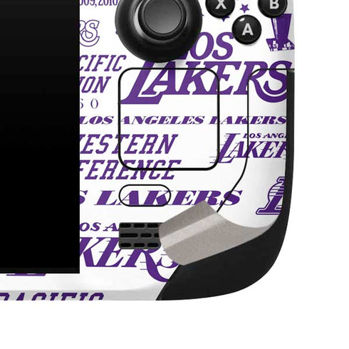 NBA LA Lakers Historic Blast Steam Deck Handheld Gaming Computer Skin