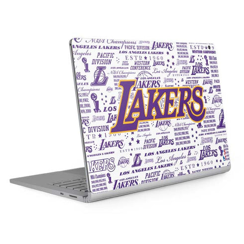 NBA LA Lakers Historic Blast Surface Book 2 15in Skin