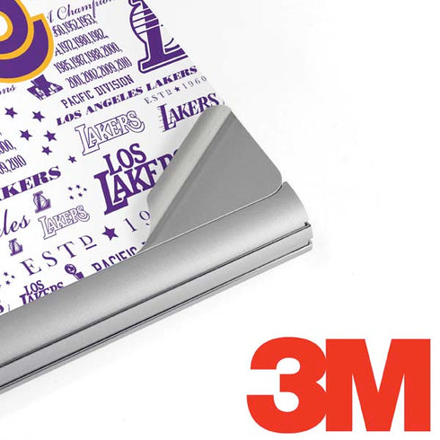 NBA LA Lakers Historic Blast Surface Book 2 15in Skin