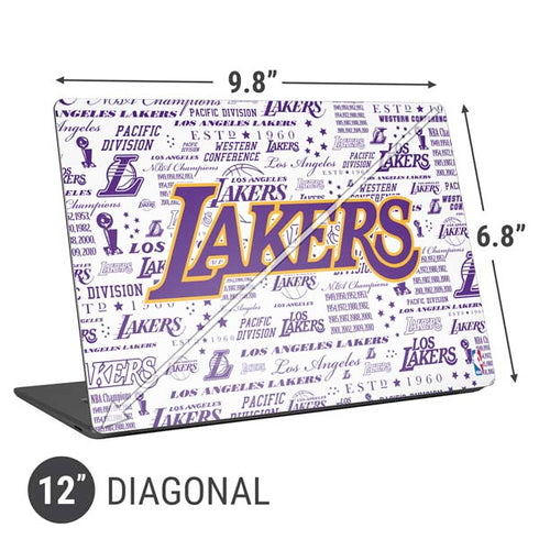 NBA LA Lakers Historic Blast Universal Laptop 12in (9.8 x 6.8in) Skin