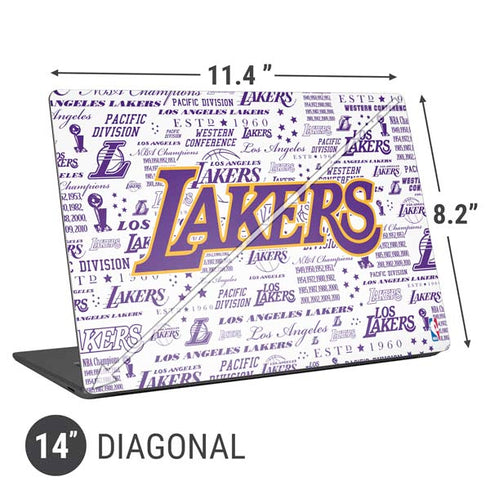 NBA LA Lakers Historic Blast Universal Laptop 14in (11.4 x 8.2in) Skin
