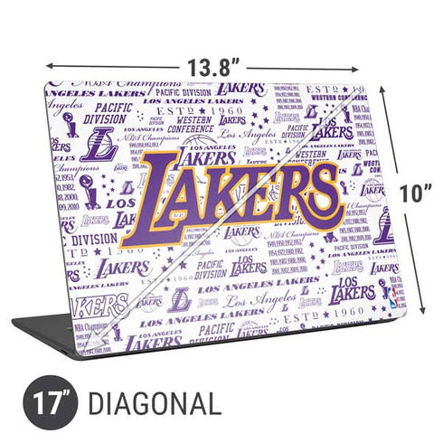 NBA LA Lakers Historic Blast Universal Laptop 17in (13.8 x 10in) Skin