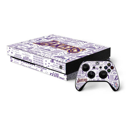 NBA LA Lakers Historic Blast Xbox One X Bundle Skin