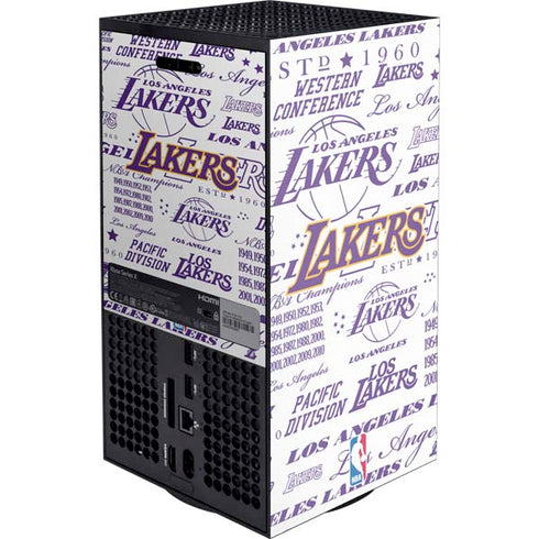 NBA LA Lakers Historic Blast Xbox Series X Console Skin