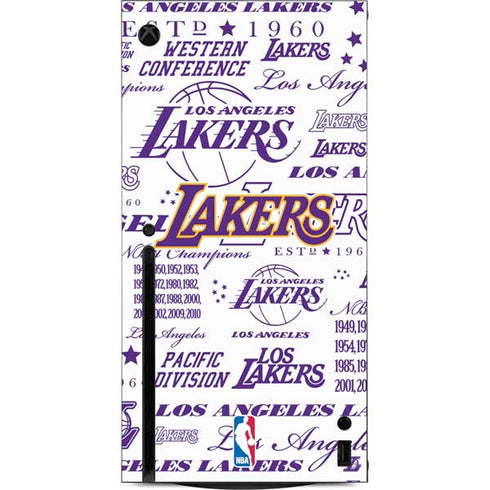 NBA LA Lakers Historic Blast Xbox Series X Console Skin