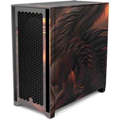 LA Williams LA Williams Belial Dragon Corsair 4000D Tempered Glass Mid-Tower ATX Case Skin