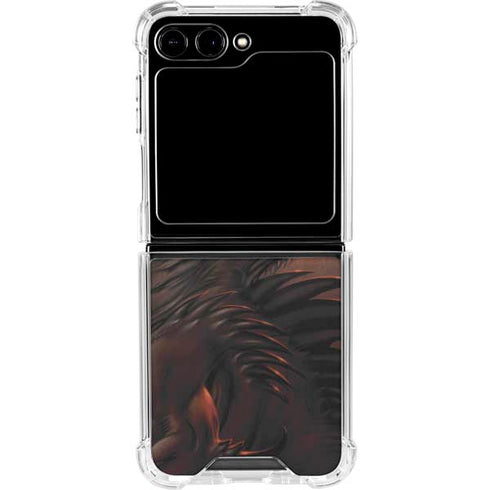 LA Williams Belial Dragon by LA Williams Galaxy Z Flip5 5G Clear Case