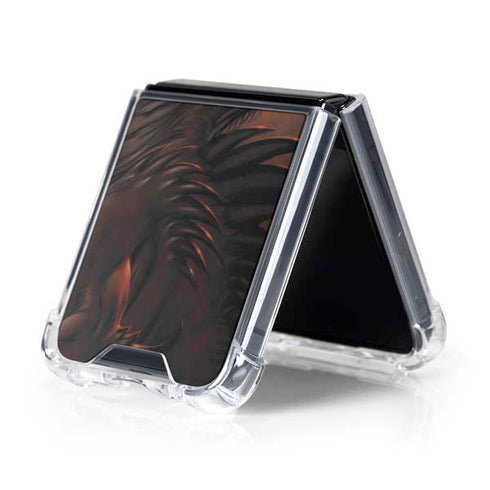 LA Williams Belial Dragon by LA Williams Galaxy Z Flip5 5G Clear Case